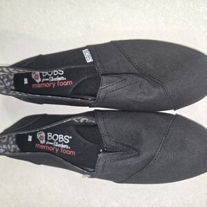 Skechers BOBS Black Slip-On Flats